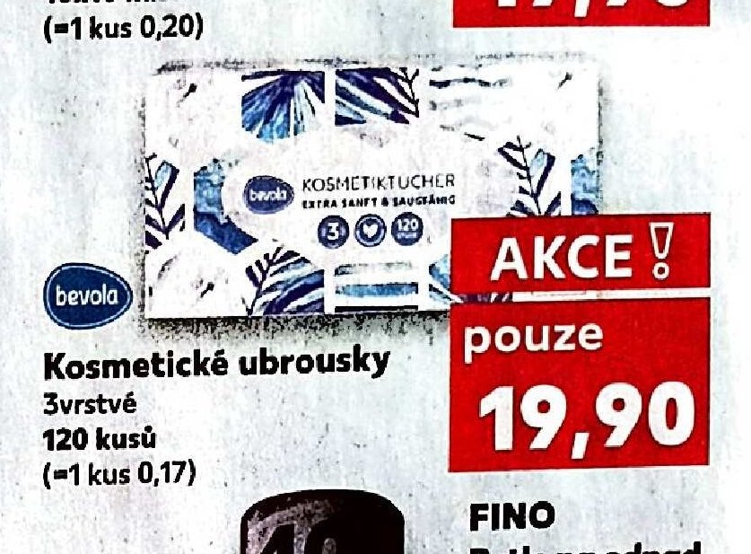 Kosmetické ubrousky 3vrstvé 120 kusů