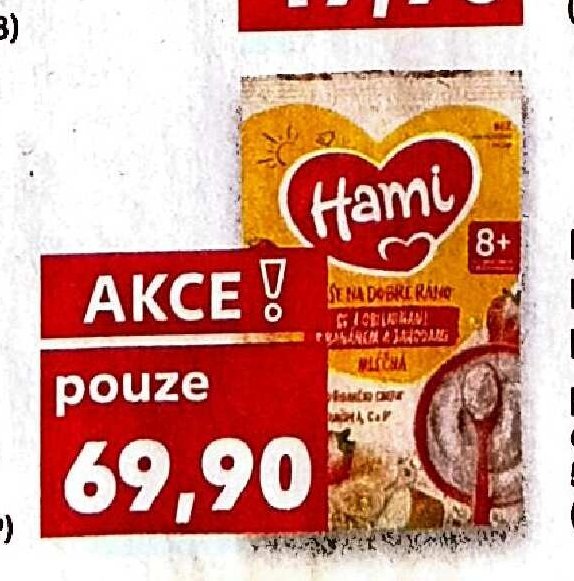 HAMI Mléčná kaše různé druhy 210 g