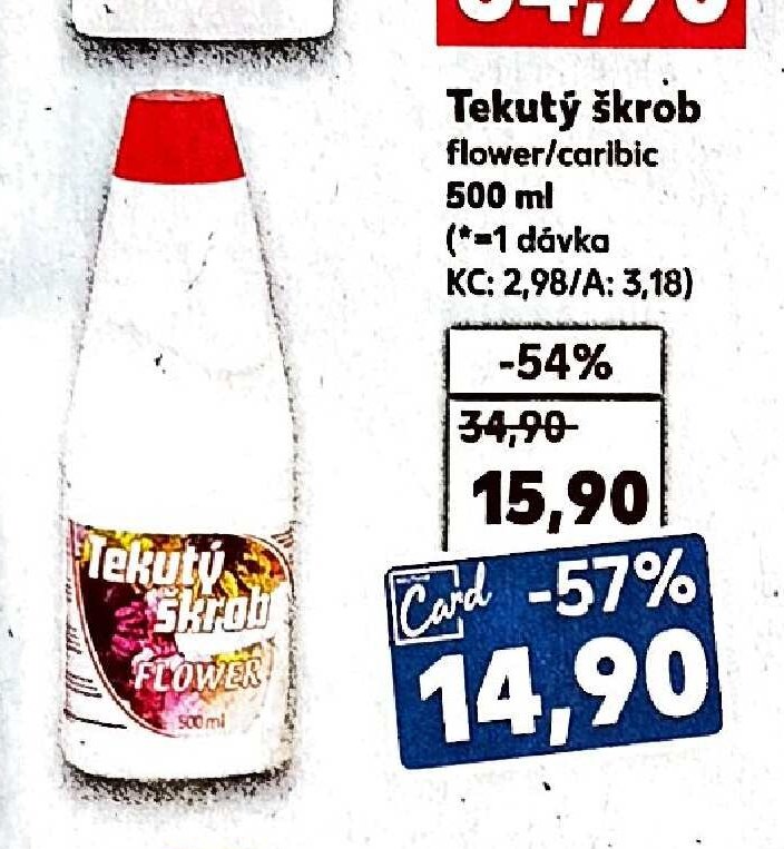 Tekutý škrob flower/carlbic