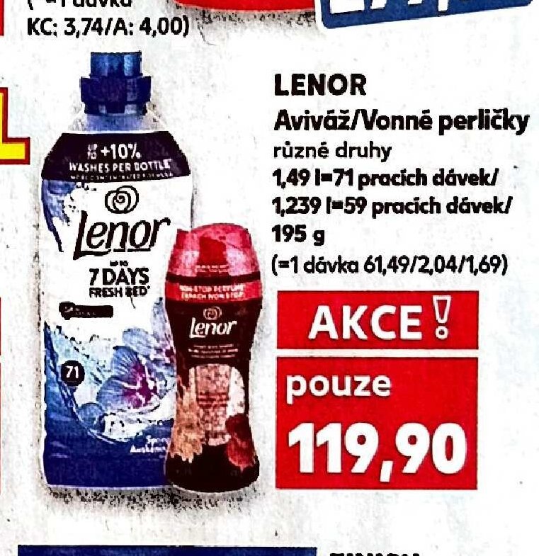 LENOR Aviváž/Vonné perličky