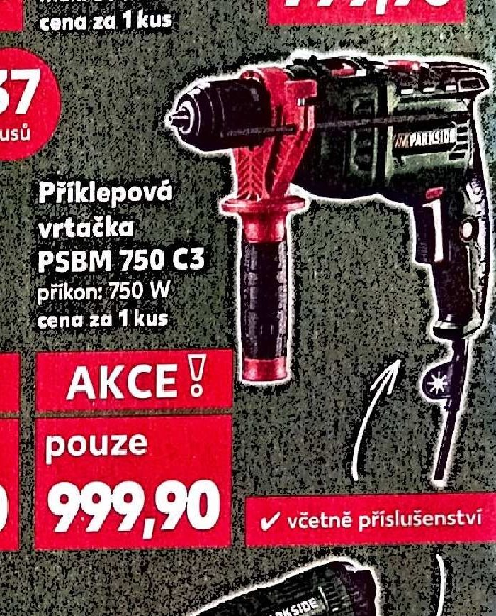 Příklepová vrtačka PSBM 750 C3