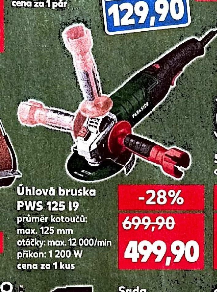 Úhlová bruska PWS 125 I9