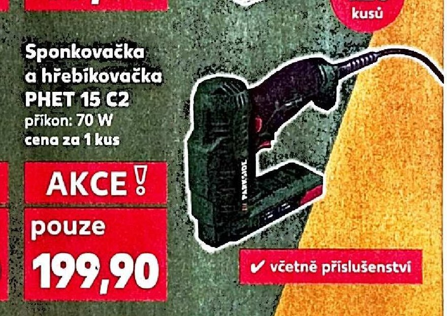 Sponkovačka a hřebíkovačka PHET 15 C2