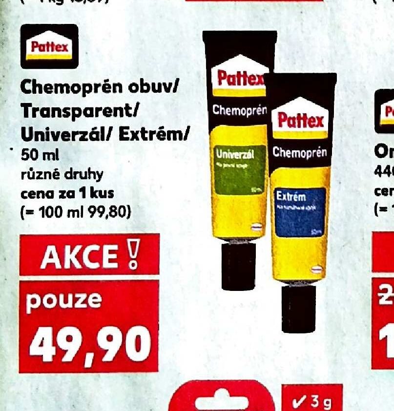 Chemoprén obuv/Transparent/Univerzál/Extrém/ 50 ml