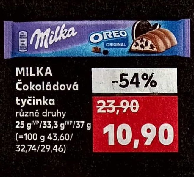 MILKA Čokoládová tyčinka