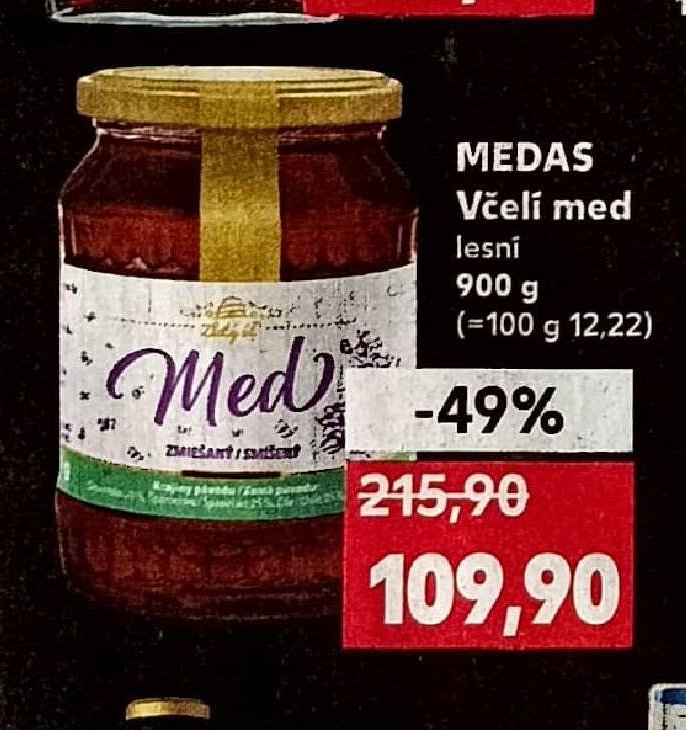 MEDAS Včelí med lesní
