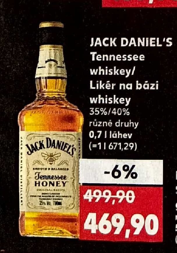 JACK DANIEL'S Tennessee whiskey