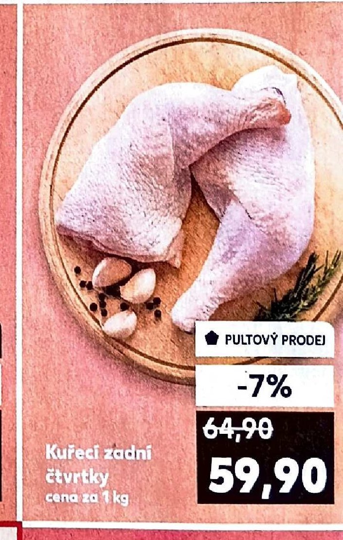 Kuřecí zadní čtvrtky