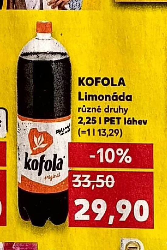 Kofola limonáda různé druhy 2,25 l