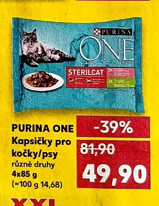Purina One kapsičky pro kočky různé druhy 4x85 g