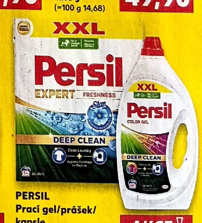 Persil prací gel/prášek/kapsle