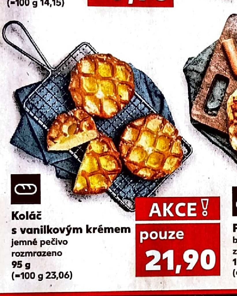 Koláč s vanilkovým krémem