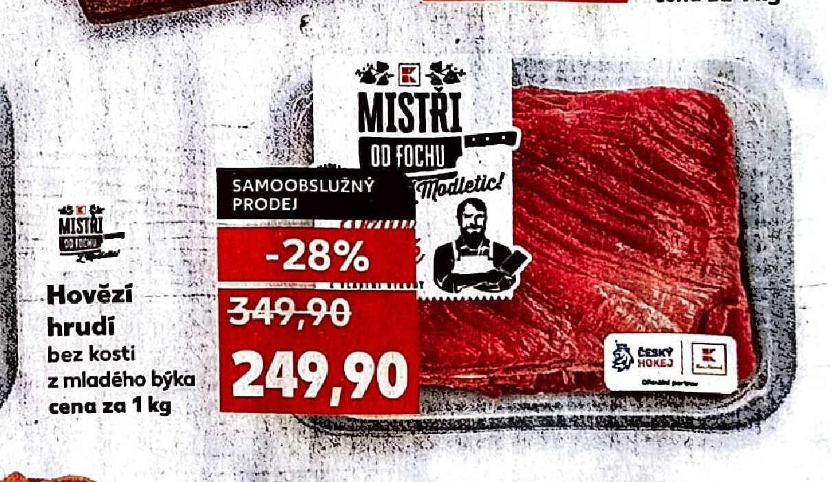 Hovězí hrudí bez kosti