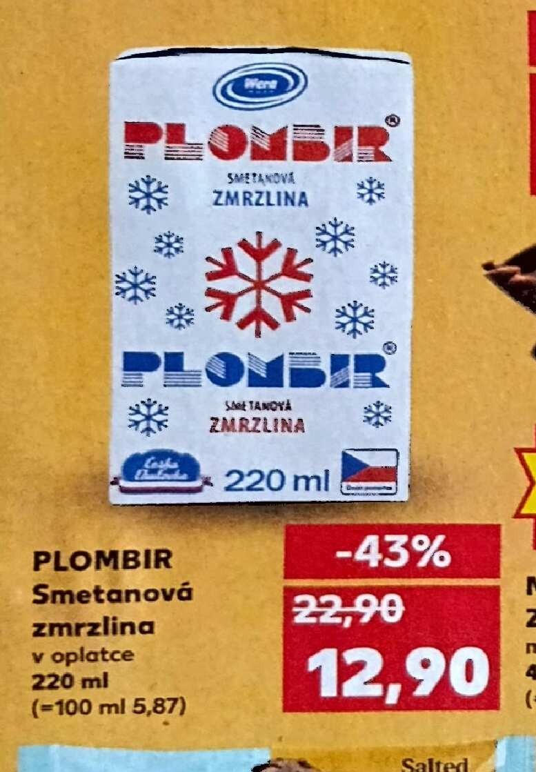 PLOMBIR Smetanová zmrzlina