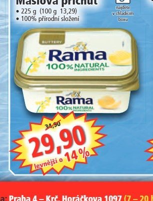 Rama Máslová příchuť