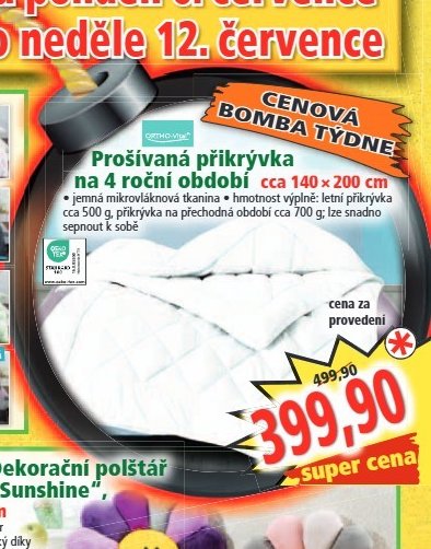Prošívaná přikrývka