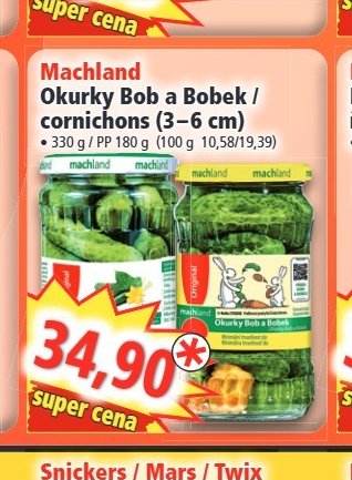 Machland Okurky Bob a Bobek