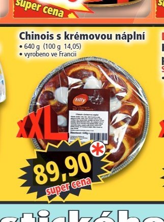 Chinois s krémovou náplní