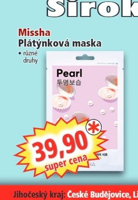 Missha Plátýnková maska