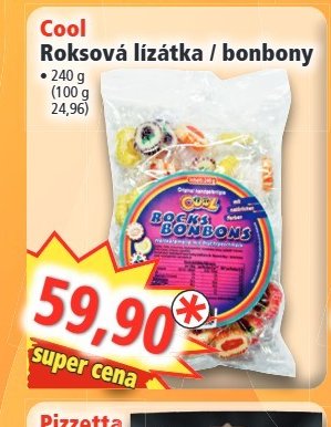 Cool Roksová lízátka / bonbony