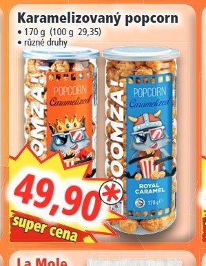 Karamelizovaný popcorn