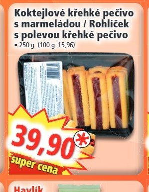Koktejlové křehké pečivo