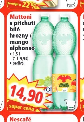 Mattoni s příchutí bílé hrozny / mango alphonso