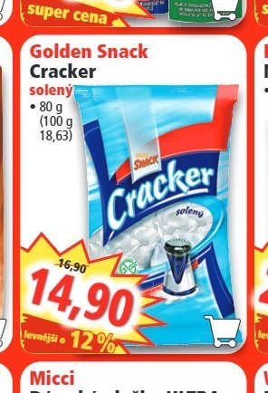 Golden Snack Cracker solený