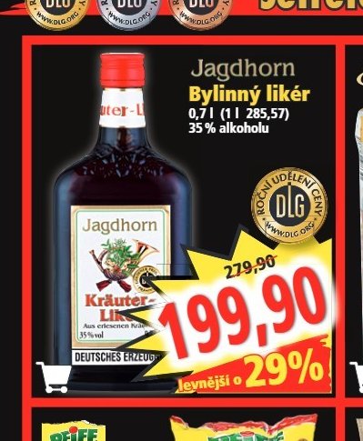 Jagdhorn Bylinný likér