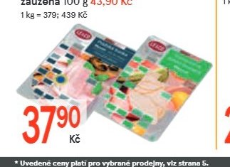 Šunka Pražská nejvyšší jakosti 100 g