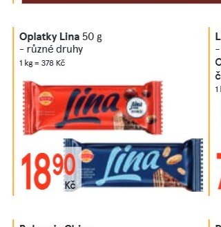 Oplatky Lina 50 g
