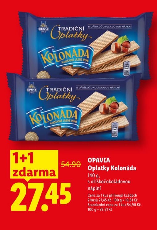 OPAVIA Oplatky Kolonáda