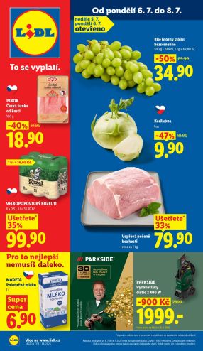 aktuální leták Lidl 6.7.2026-8.7.2026