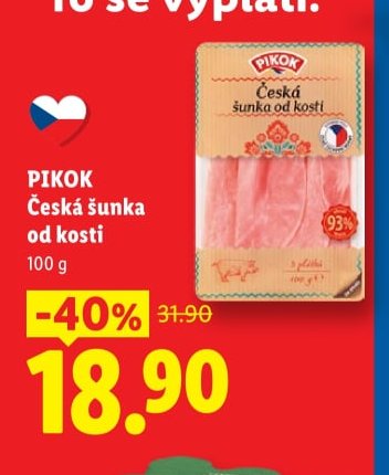 PIKOK Česká šunka od kosti