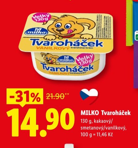 MILKO Tvaroháček - Lidl aktualniletaky.eu