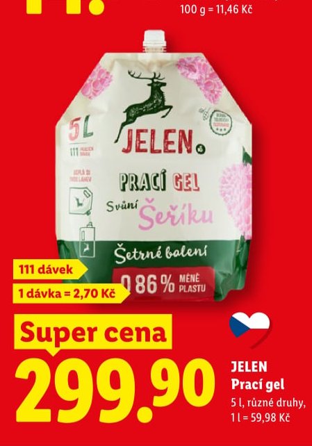 JELEN Prací gel - Lidl aktualniletaky.eu