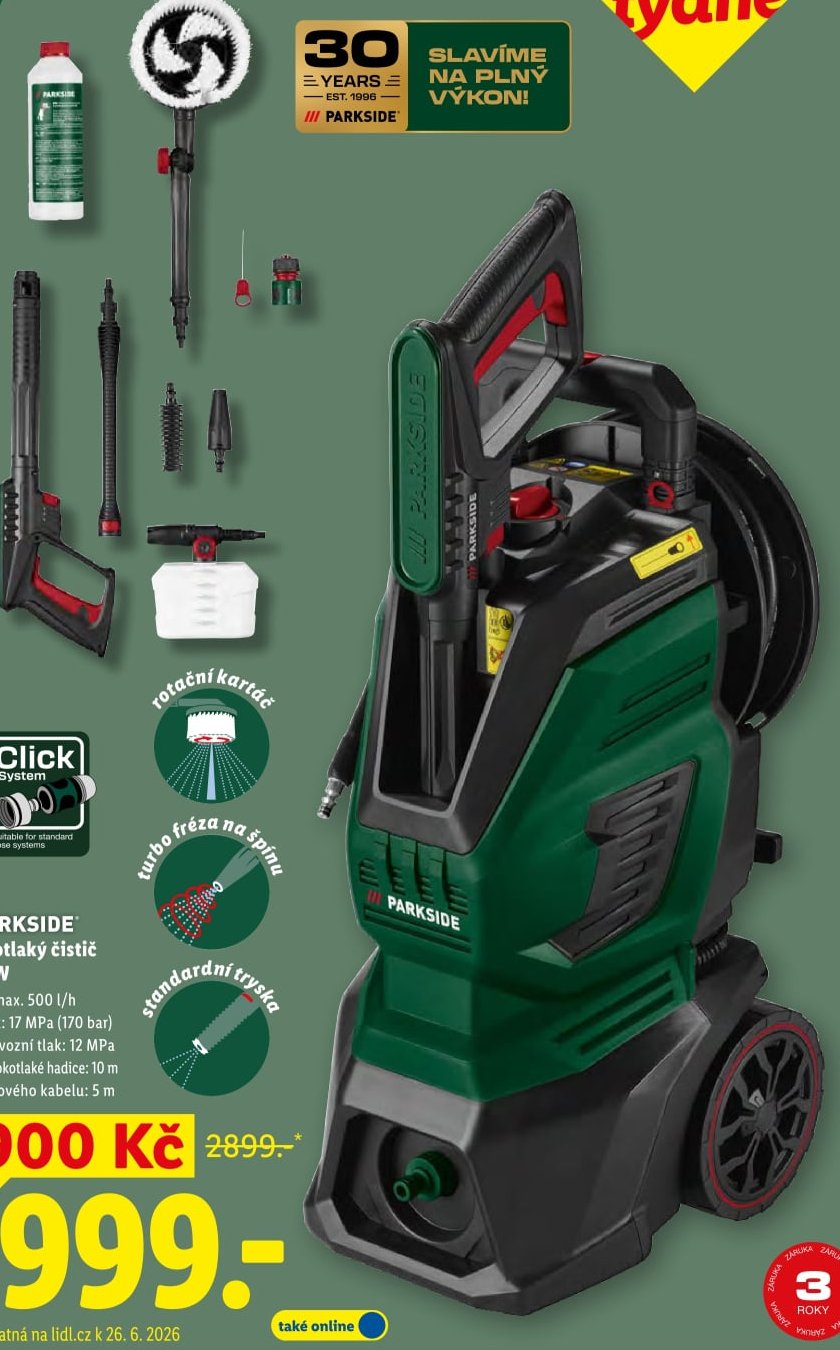 PARKSIDE Vysokotlaký čistič 2 400 W