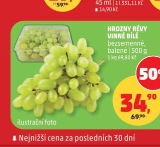 Hrozny révy vinné bílé