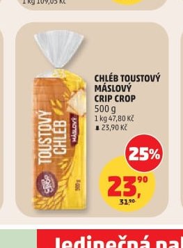 CHLÉB TOUSTOVÝ MÁSLOVÝ CRIP CROP