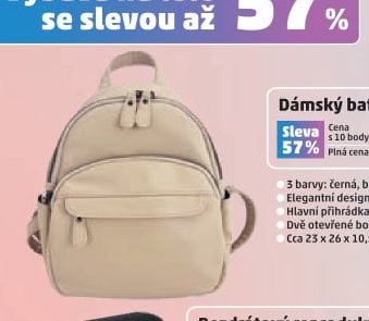 Dámský batůžek