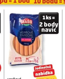 Vepřové párky XXL