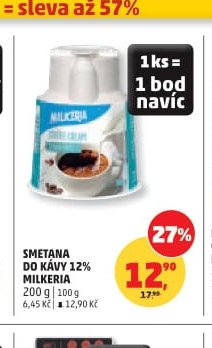 Smetana do kávy 12% Milkeria