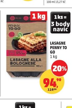 Lasagne Penny To Go