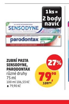 Zubní pasta Sensodyne, Parodontax