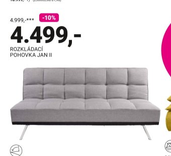 ROZKLÁDACÍ POHOVKA JAN II