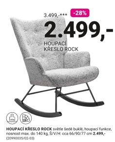 HOUPACÍ KŘESLO ROCK