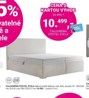 ČALOUNĚNÁ POSTEL STELA