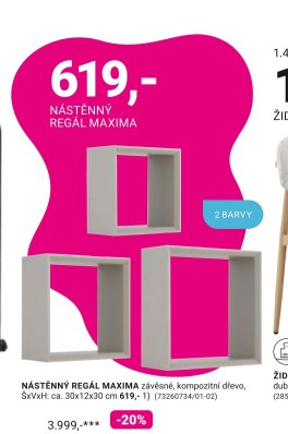 NÁSTĚNNÝ REGÁL MAXIMA