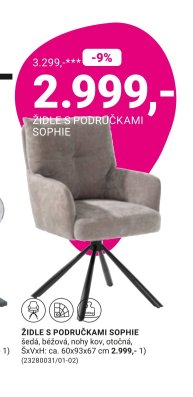 ŽIDLE S PODRUČKAMI SOPHIE