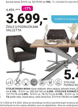 ŽIDLE S PODRUČKAMI VALLETTA